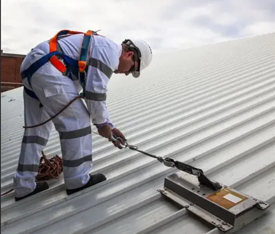 Roof anchor point application Roof anchor point application